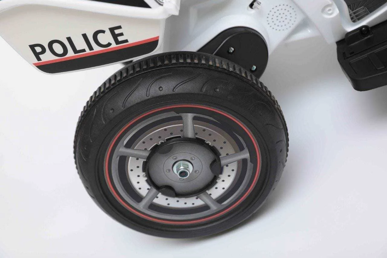 Police trike 6v powered ride outlet on